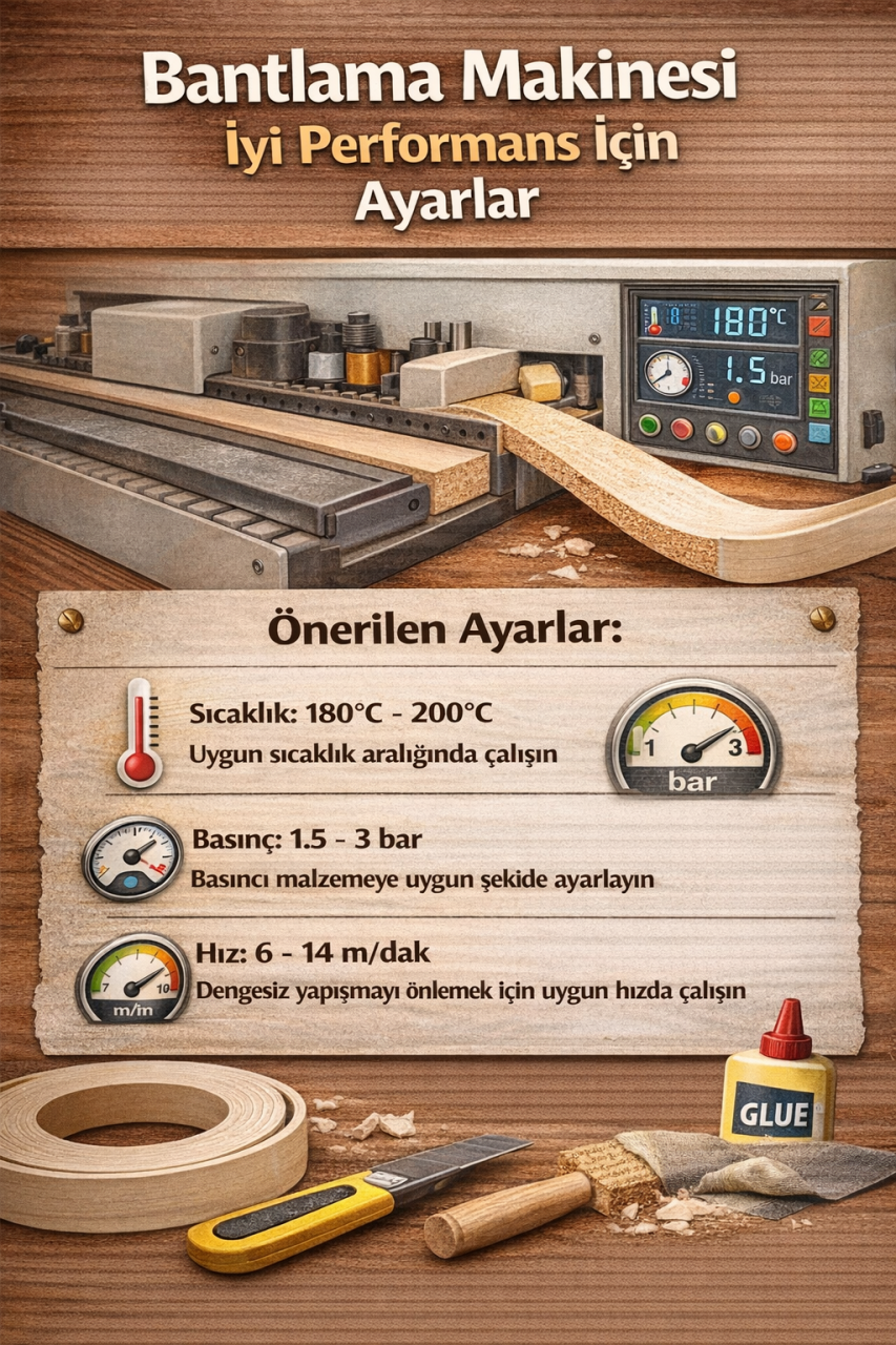 Bantlama Makinesi İyi Performans İçin Ayarlar