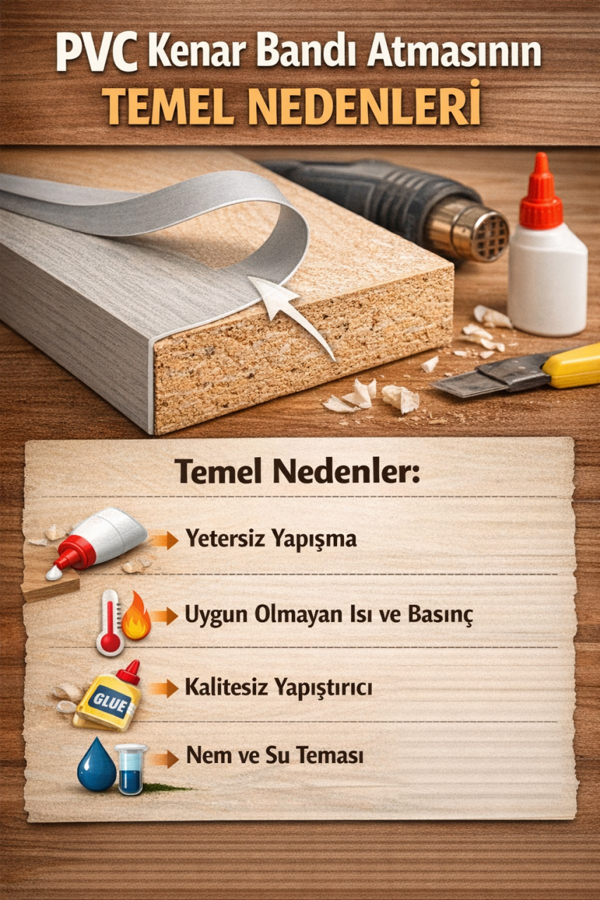 PVC Kenar Bandı Atmasının Temel Nedenleri