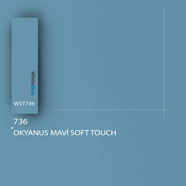 736 Okyanus Mavi Soft Touch Pvc Kenar Bandı
