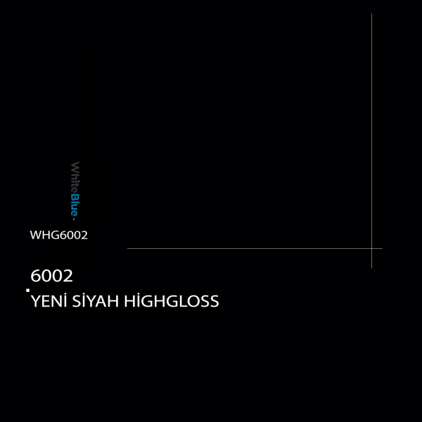 6002 Yeni Siyah HighGloss Pvc Kenar Bandı