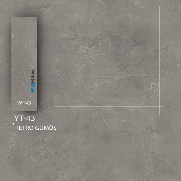 YT_43A Retro Gümüş Pvc Kenar Bandı