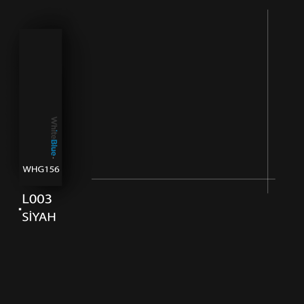 L003 Siyah Pvc Kenar Bandı