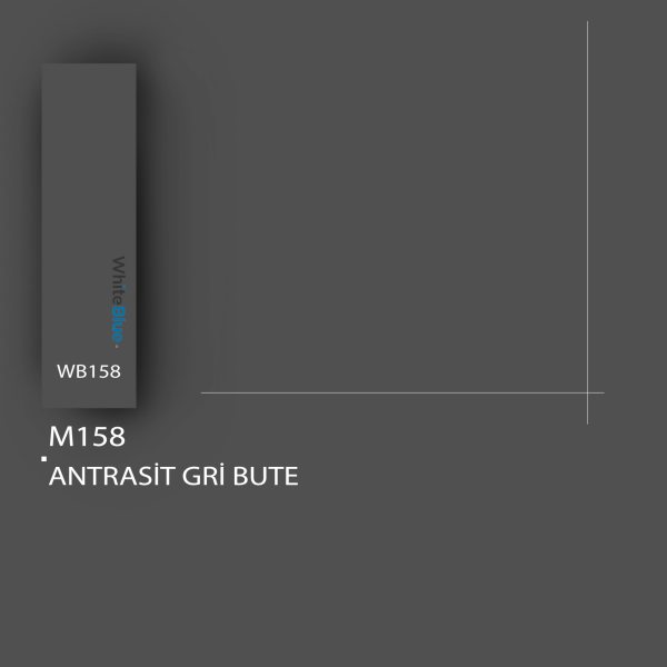 M158 Antrasit Gri Bute Pvc Kenar Bandı