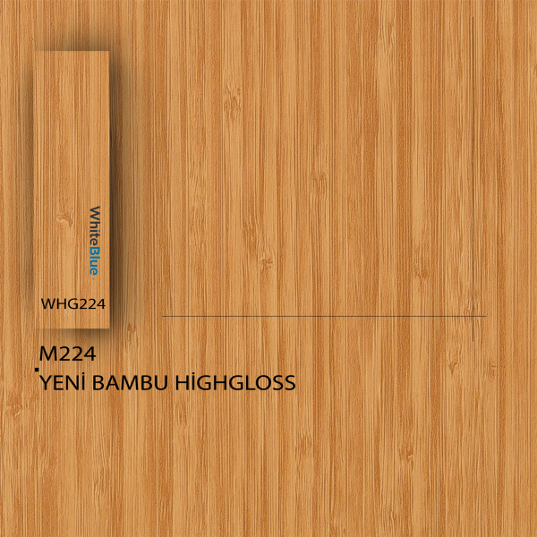 M224 Bambu HighGloss Pvc Kenar Bandı