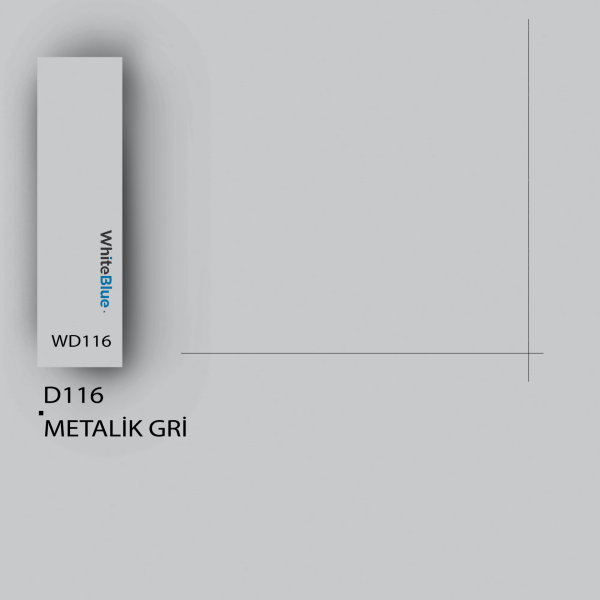 D116 Metalik Gri Pvc Kenar Bandı