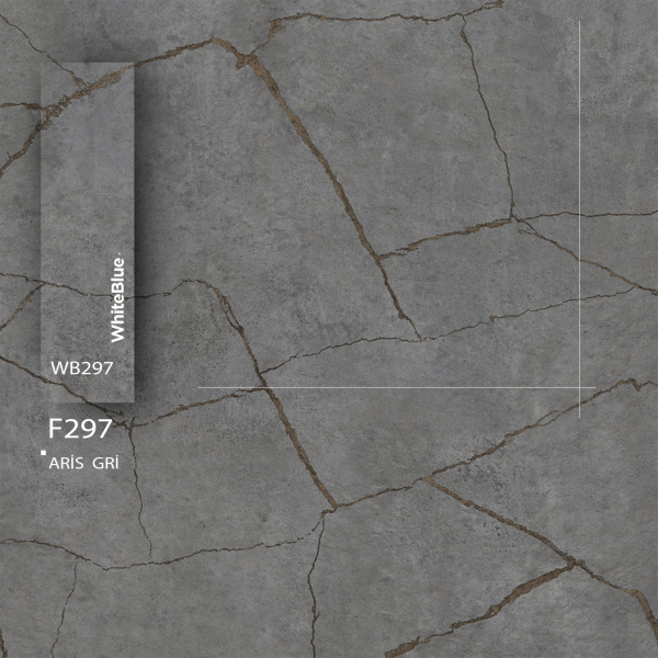 F297 Aris Gri Pvc Kenar Bandı