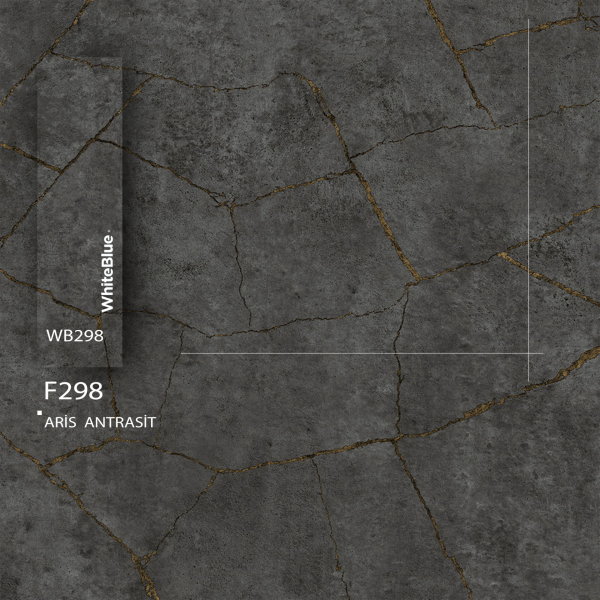 F298 Aris Antrasit Pvc Kenar Bandı