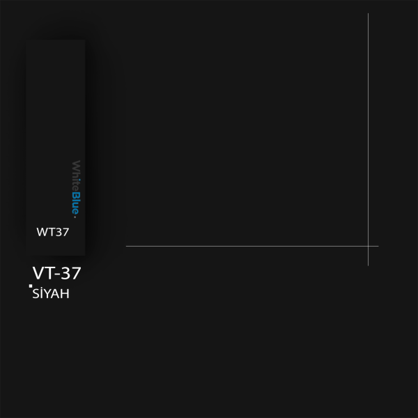 VT_037 Siyah Düz Pvc Kenar Bandı