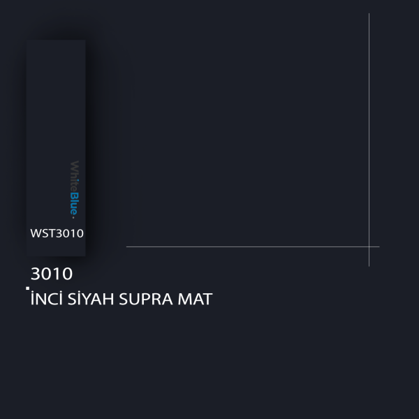 3010 İnci Siyah Supra Mat Pvc Kenar Bandı