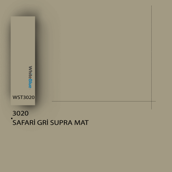 3020 Safari Gri Supra Mat Pvc Kenar Bandı
