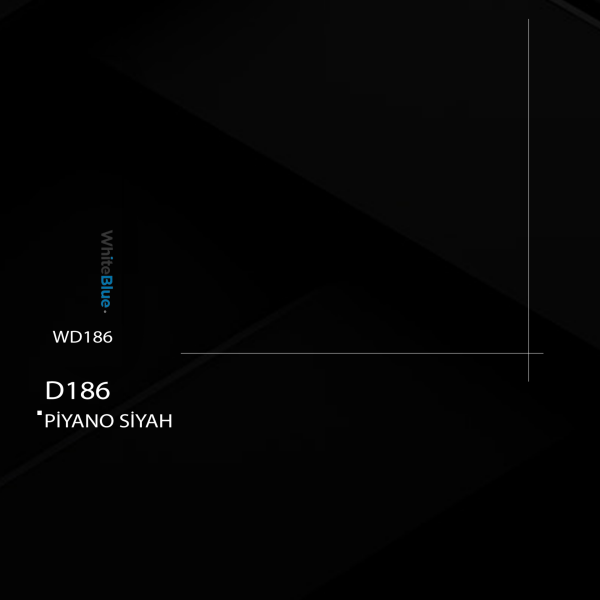 D186 Piyano Siyah Pvc Kenar Bandı