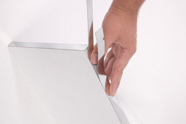 Gümüş Krom Ayna Kendinden Yapışkanlı Pvc Kenar Bandı