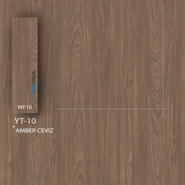 YT_10R Amber Ceviz Pvc Kenar Bandı