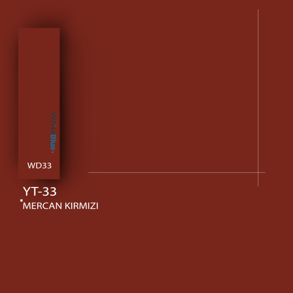 YT_33D Mercan Kırmızı Pvc Kenar Bandı