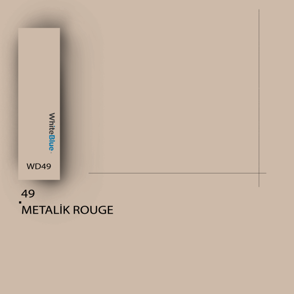 49 Metalik Rouge HighGloss Pvc Kenar Bandı