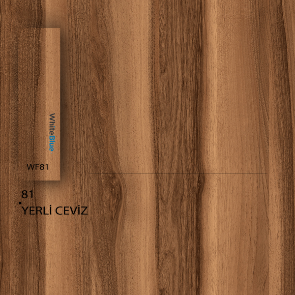81 Yerli Ceviz Pvc Kenar Bandı