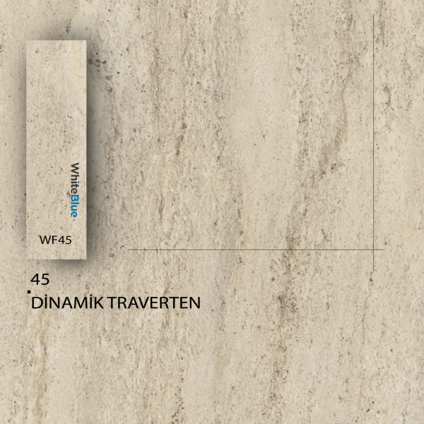 45 Traverten Dinamik Pvc Kenar Bandı