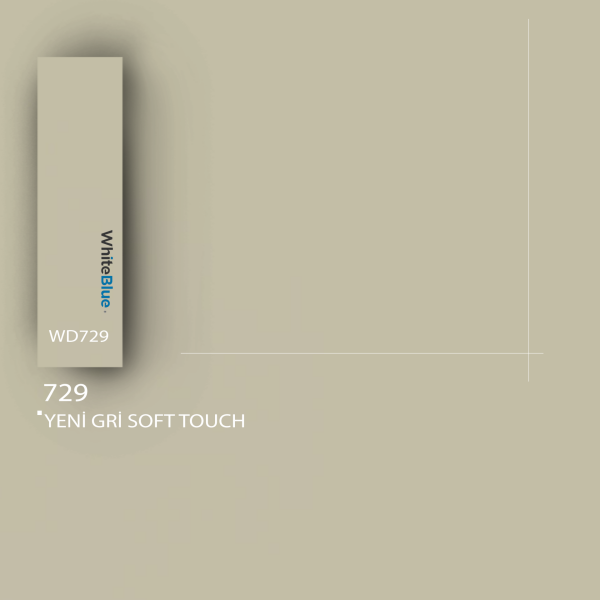 729 Yeni Gri Soft Touch Pvc Kenar Bandı