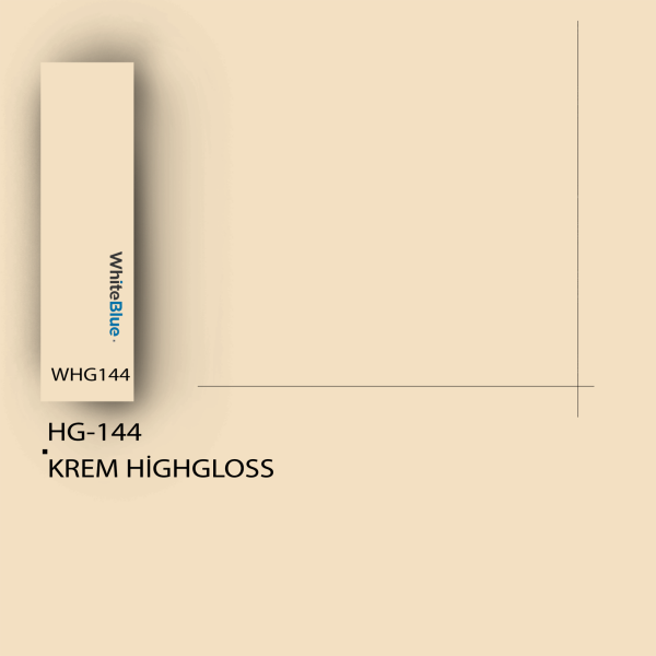 HG_144 Krem HighGloss Pvc Kenar Bandı