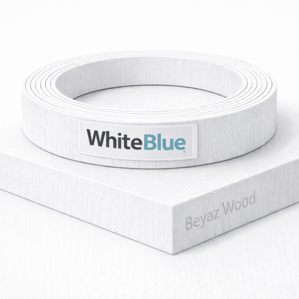 Beyaz Wood Pvc Kenar Bandı