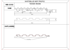 WB12153 Mdf Duvar Lambri