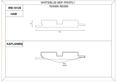 WB18128 Mdf Duvar Lambri