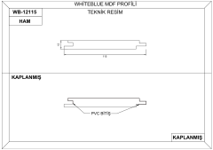 WB12115 Mdf Duvar Lambri