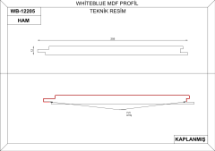 WB12205 Mdf Duvar Lambri