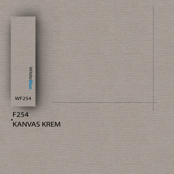 F254 Kanvas Krem Pvc Kenar Bandı