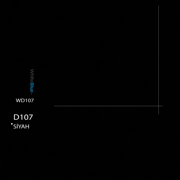 D107 Siyah Düz Yüzey Pvc Kenar Bandı