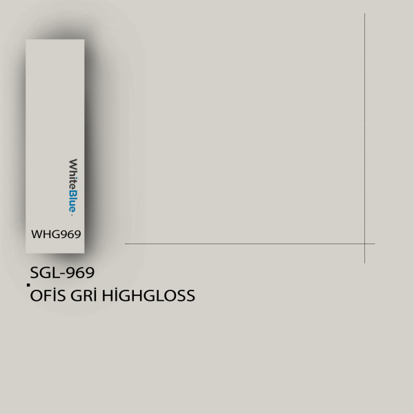 SGL_969 Ofis Gri HighGloss Pvc Kenar Bandı