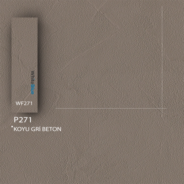 P271 Koyu Gri Beton Pvc Kenar Bandı